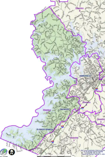 Hall County Commission 104 Hall County Government District 2 map info