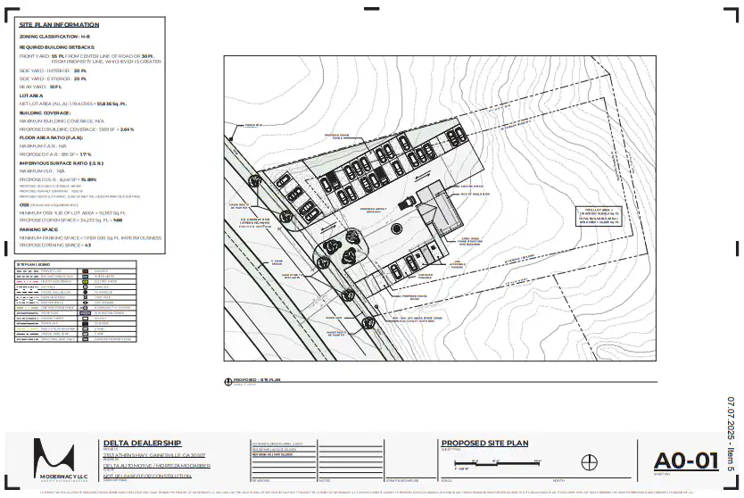 District 4: 2353 Athens Highway 2 District 4 Site Plan for Vehicle Sales at 2353 Athens Highway