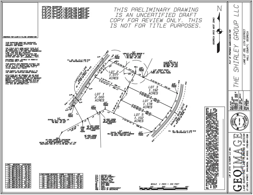 District 2: 7537 Chestatee Lane 2 District 2: 4537 Chestatee Lane Special use for 5 lot minor subdivision