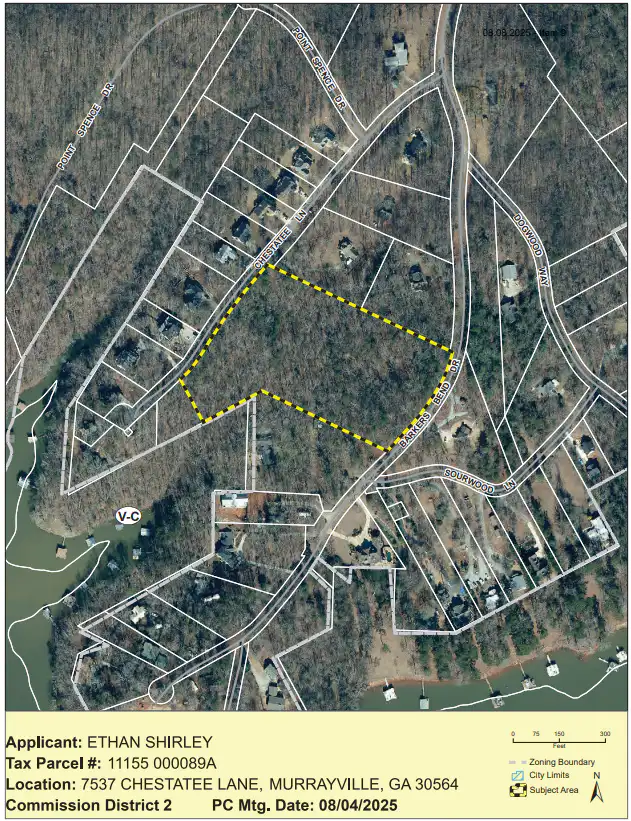 District 2: 7537 Chestatee Lane 1 District 2: 4537 Chestatee Lane Special use for 5 lot minor subdivision map