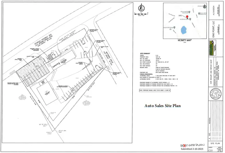 District 2: 5303 Browns Bridge Road 2 District 2: 5303 Browns Bridge Rd Site Plan; Amend conditions for vehicle repair