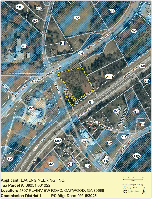 District 1: 4797 Planview Rd Map Rezoning for Convenience Store with Fuel Sales