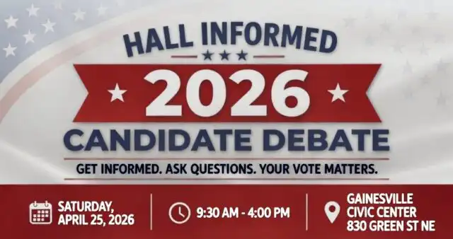2026 Hall County nonpartisan debate by Hall Informed feature image